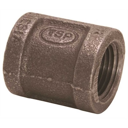 Proplus 1-1/2 x 1-1/4 Black Malleable Reducing Coupling 45083